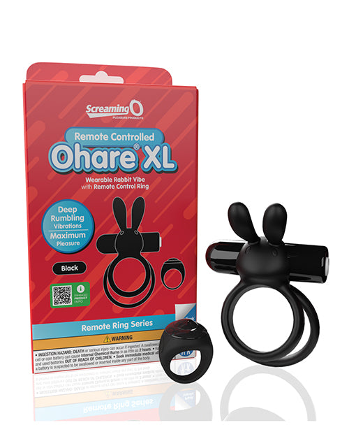 Screaming O Vibrating Ring XL Double Ring Bunny Ears Remote-Controlled for Couples Intimate Stimulation
