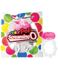 Screaming O Vibrating Ring Pink Disposable Ticklers Couples Sex Toy for Enhanced Stimulation