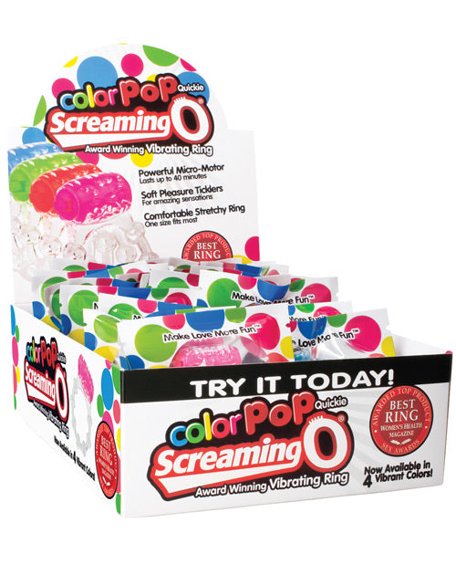 Screaming O Stimulator Vibrating Ring with Pleasure Knobs and Assorted Colors for Mutual Couple Enjoyment