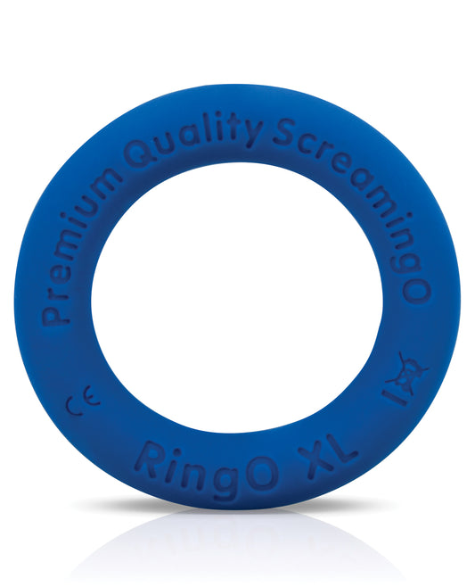 Mega Stretchy Blue Silicone Penis Ring for Enhanced Comfort