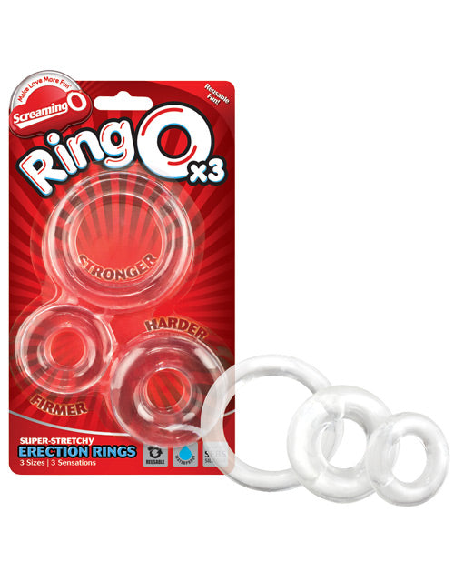 Screaming O Penis Enhancement Rings SEBS Material Multi-Size Stretch Fit for Longer, Firmer Erections