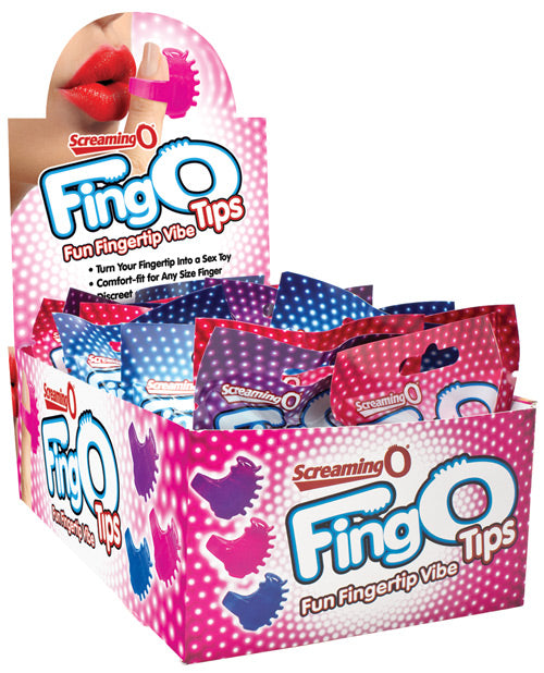 Screaming O Mini Vibrator FingO Tips with Comfortable Strap for Discreet Couples Intimacy