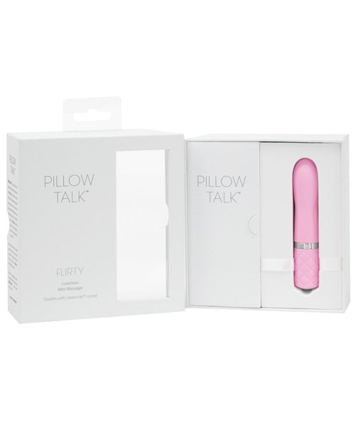 Pillow Talk Flirty Bullet in Pink with Travel Lock & USB Recharge