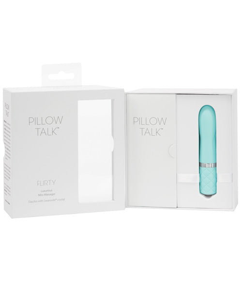Pillow Talk Flirty Bullet - Teal Compact Silicone Vibrator