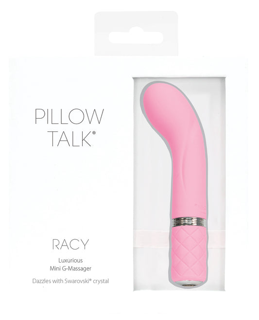 Pillow Talk Vibrator Mini Rechargeable Flexible Silicone with Quilted Handle for G-Spot and External Stimulation