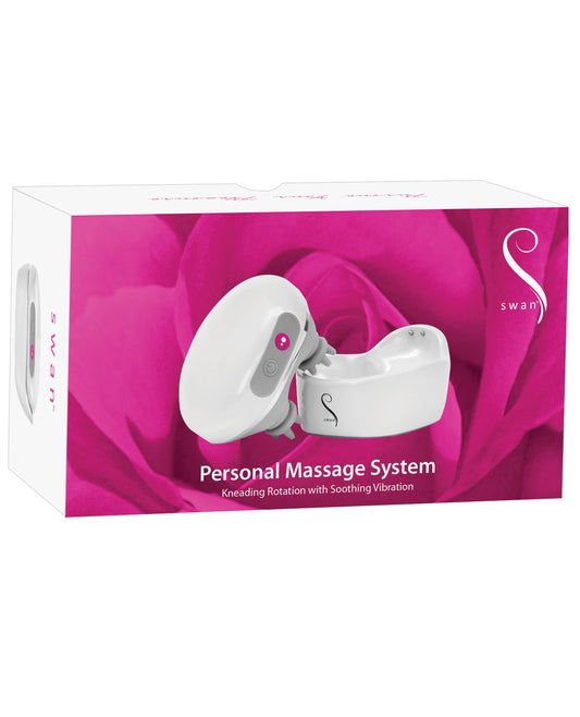 Swan Personal Massage System Ergonomic Design Silicone Hands with 6 Settings for Full Body Relaxation