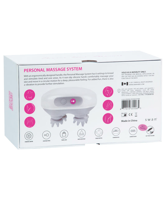 Swan Personal Massage System with 6 Settings and Charging Cradle