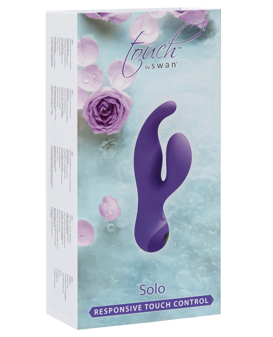 Touch by Swan Vibrator Purple Curved G Spot Broad Clitoral Stimulator for Enhanced Intimate Pleasure