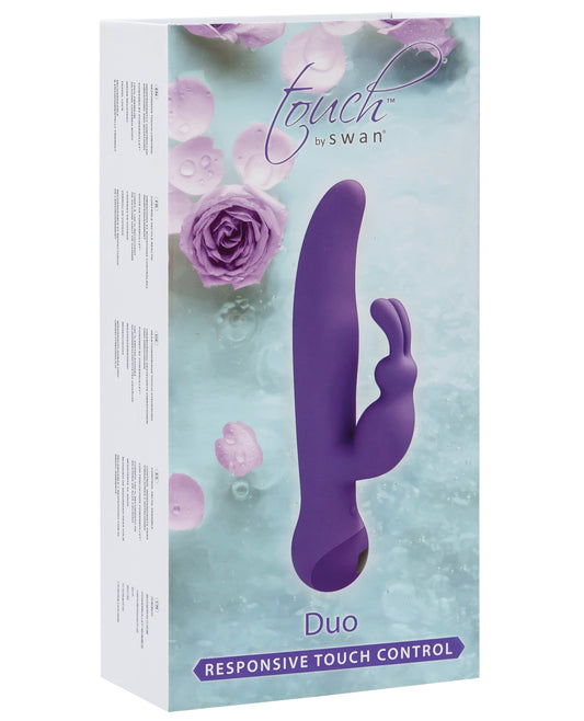 Touch by Swan Rabbit Vibrator with Touch Panel Control and Dual Motors for Enhanced Stimulation