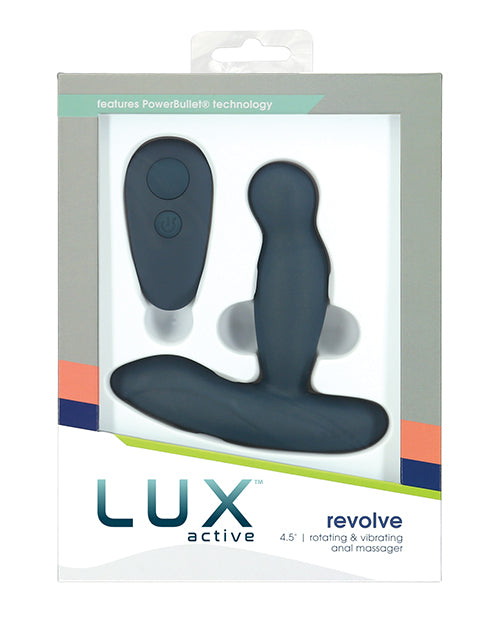 Lux Active Anal Massager with Rotating Head and Vibrating Base for Powerful Anal Stimulation