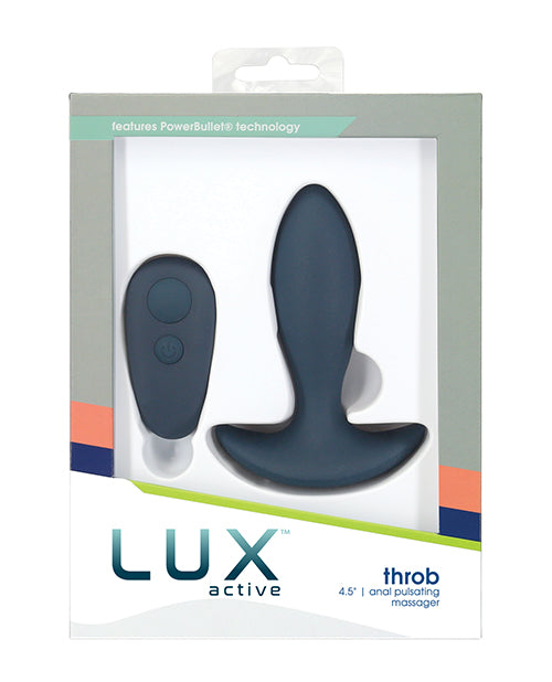 Lux Active Anal Pulsating Massager Remote Control 7-Function Silicone Design for Enhanced Sensation and Comfort