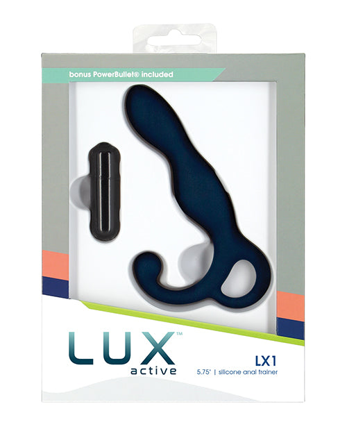 Lux Active Anal Trainer Silicone Ergonomic Shape Bonus Bullet for Advanced Anal and Perineum Stimulation