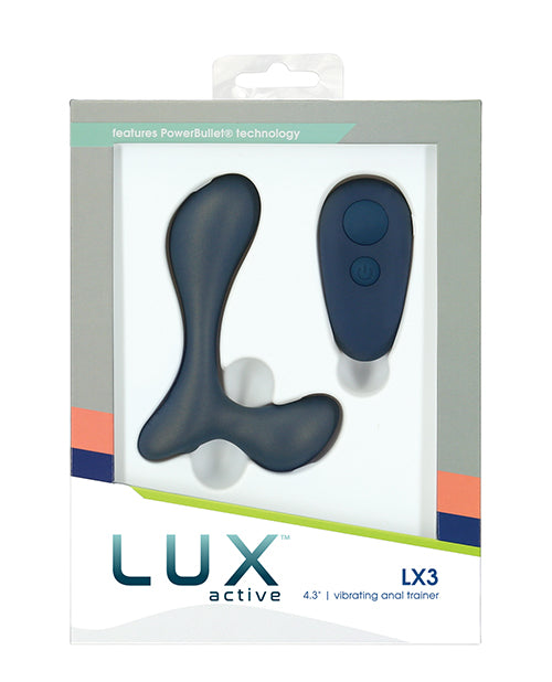 Lux Active Anal Trainer Body-Safe Silicone Vibrating Remote Control for Targeted Perineum Stimulation