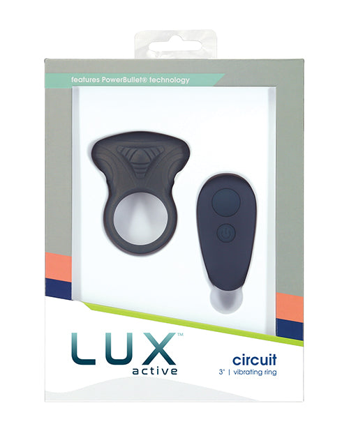 Lux Active Penis Enhancement Vibrating Cock Ring with Remote Control and Waterproof Design for Couples' Stimulation