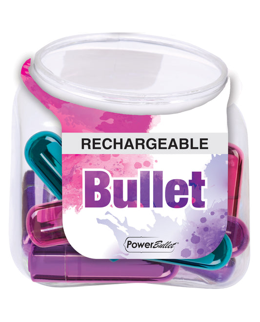 Power Bullet Rechargeable Bullet Vibrators Multi-Colored Set with USB Charging for Versatile Pleasure