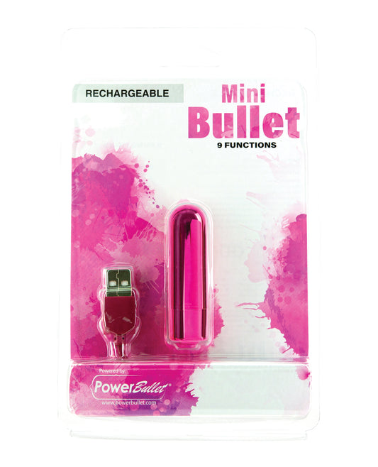 Power Bullet Stimulator Mini Rechargeable Bullet Pink Waterproof Design for Discreet Personal Use