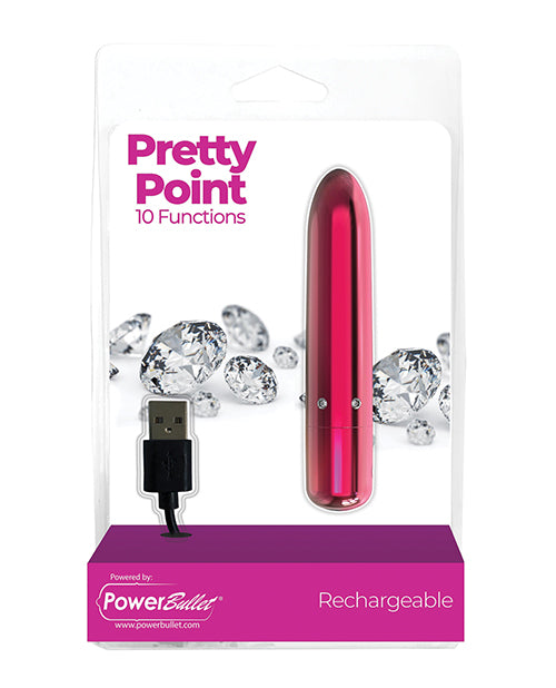 Power Bullet Bullet Vibrator Crystal Accent Pointed Tip for Targeted Stimulation and Portable Pleasure