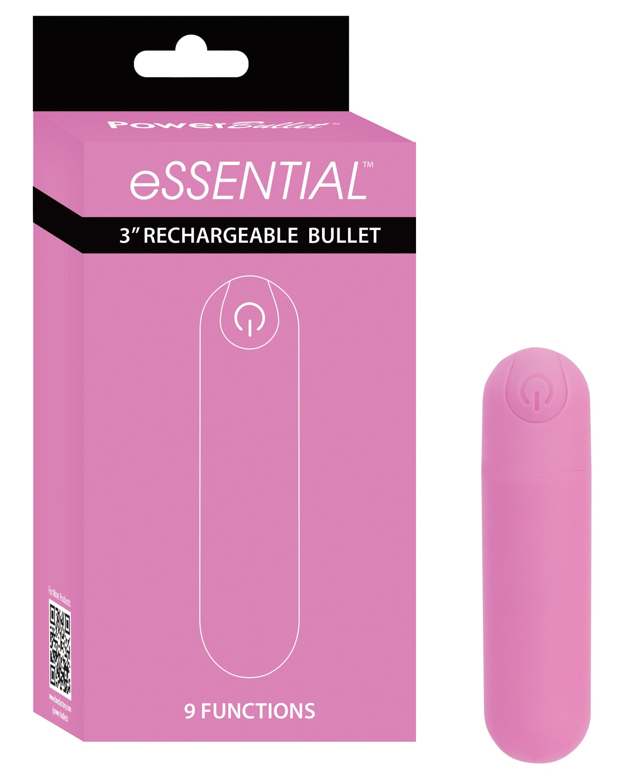 eSSENTIAL Stimulator Rechargeable Bullet with Powerful Vibrations and USB Charging for Intimate Use