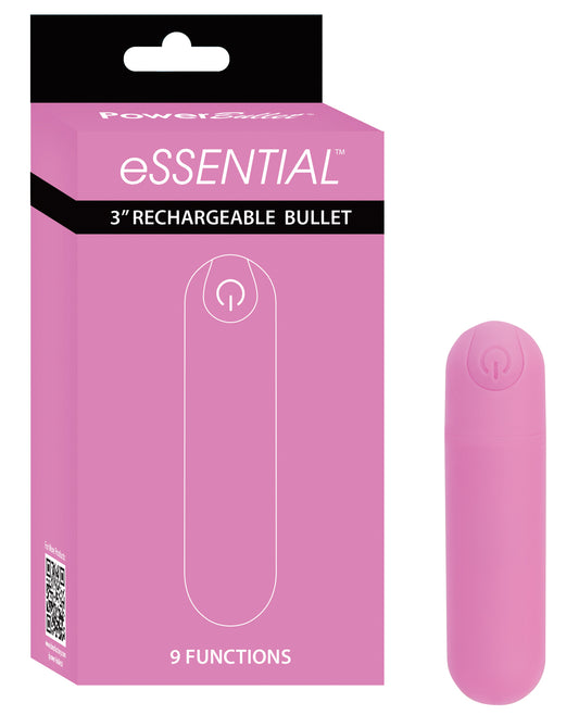eSSENTIAL Stimulator Rechargeable Bullet with Powerful Vibrations and USB Charging for Intimate Use