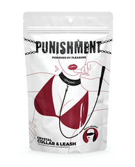 Punishment Bondage Collar Crystal Detail Adjustable Leash Blindfold for Sensory Restraint Play
