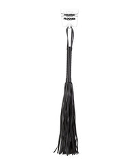 Punishment faux leather flogger with wrapped handle and soft falls for beginner BDSM impact play