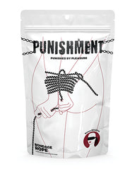 Punishment Bondage Rope black cotton soft comfort 32-foot length for couples restraint play