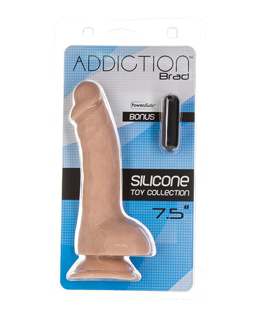 Addiction silicone dildo realistic design with suction cup and balls for lifelike pleasure and hands-free use