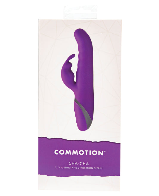 Commotion Vibrator Dual Action Plum Thrusting Motion Rabbit Clitoral Stimulator for Ultimate Pleasure