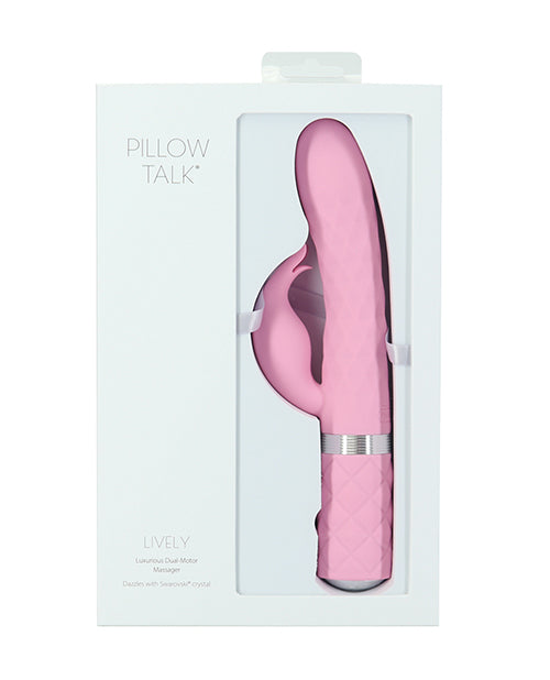 Pillow Talk Vibrator Dual Motor Rotating Shaft 3-Point Clitoral Stimulator for Enhanced Pleasure