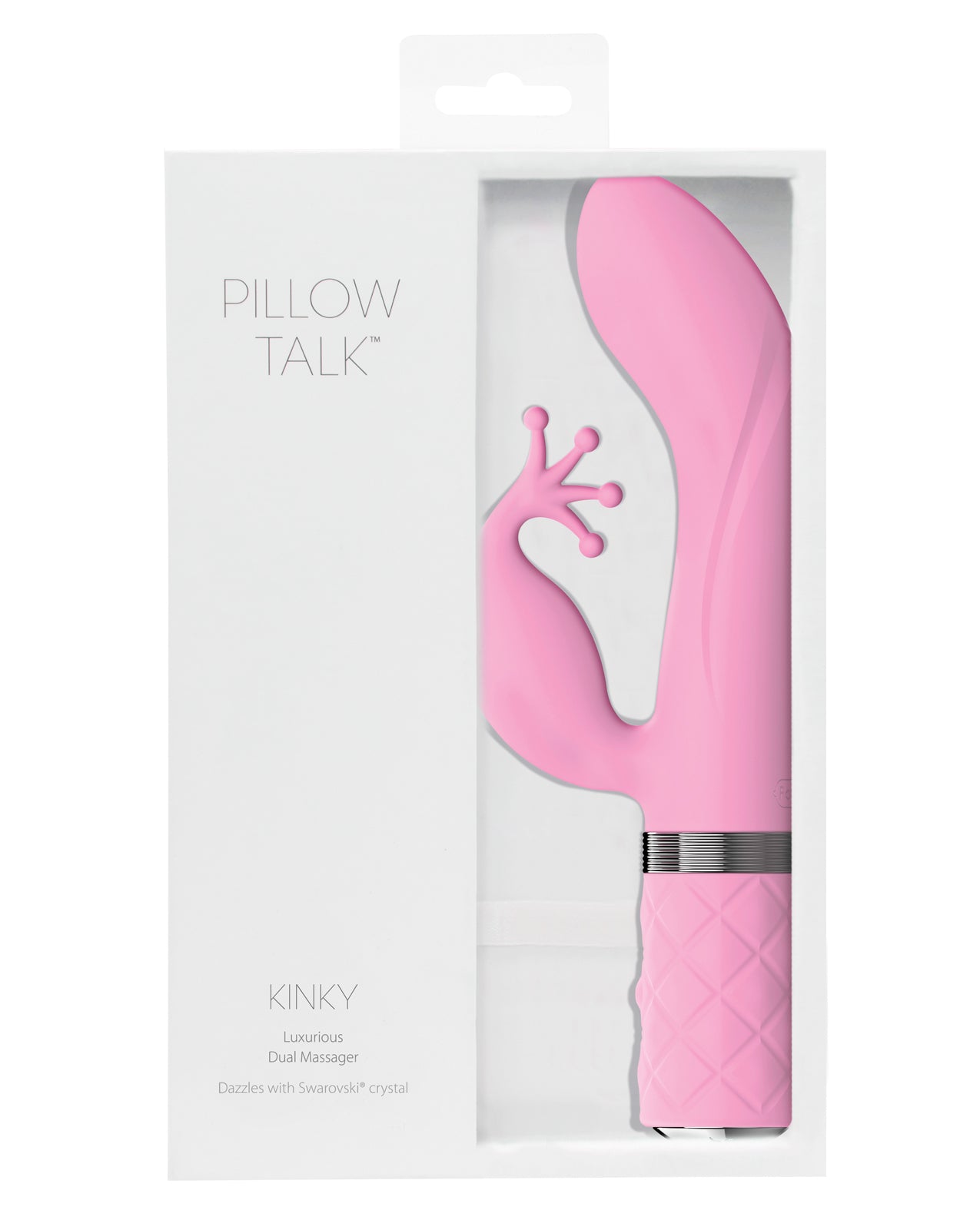 Pillow Talk Vibrator Dual Motor Silicone Swarovski Crystal Detail for Clitoral and G-Spot Stimulation