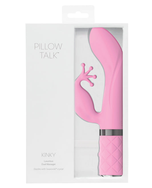 Pillow Talk Vibrator Dual Motor Silicone Swarovski Crystal Detail for Clitoral and G-Spot Stimulation
