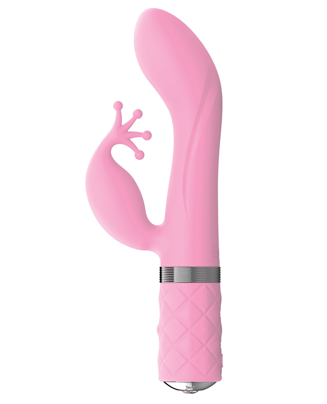 Pillow Talk Kinky Pink Dual Motor Vibrator with Swarovski Crystal