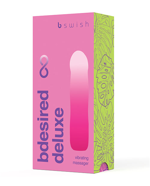 Bdesired Vibrator Pink Deluxe Silicone Waterproof Rechargeable for Intimate Pleasure