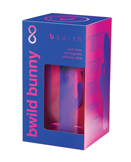 B Swish Vibrator Dual-Motor Waterproof Bunny with Curved Shaft and Tickler for Enhanced Sensation