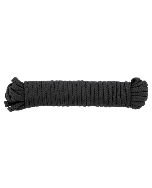 Spartacus Bondage Rope black cotton soft non-toxic design for secure and comfortable restraint play