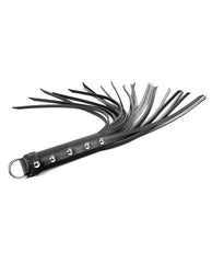 Spartacus Bondage Whip Leather Studded Handle Purple Flogger for Kinky Bedroom Play