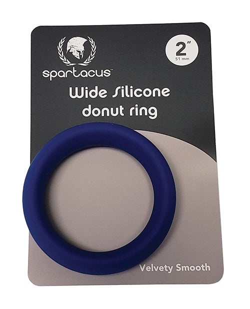 Spartacus Penis Enhancement Silicone Donut Cock Ring Wide Stretch Fit for Longer-Lasting Erections