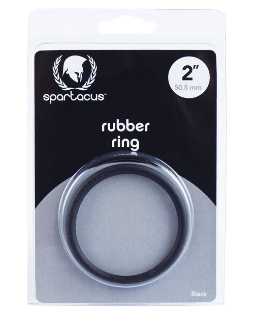 Spartacus Penis Enhancement Rubber Cock Ring Soft 2-Inch Diameter for Prolonged Erection and Comfort