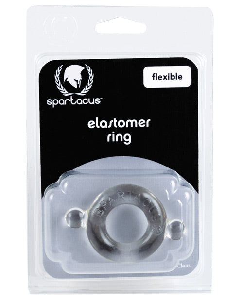 Spartacus Penis Enhancement Elastomer Cock Ring Stretch-to-Fit Clear Design for Long-Lasting Performance