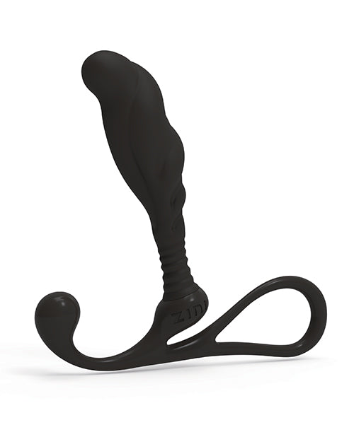 B Swish Anal Products Janus Anti Shock Medium Black Prostate Massager with Ergonomic Design for Precise P-Spot Stimulation