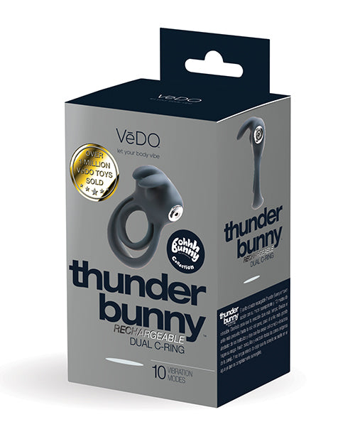 VeDO Penis Enhancement Dual Ring silicone waterproof rechargeable with bunny ears for pleasure and stamina