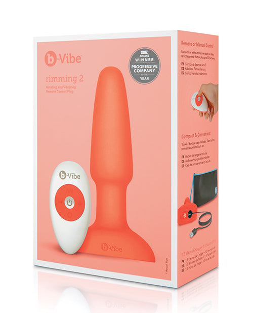 b-Vibe Anal Plug Rotating Beads Vibrating Tip with Remote Control for Enhanced Anal Stimulation