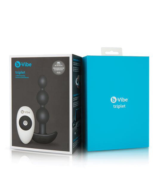 b-Vibe Anal Beads Remote Control Silicone Dual Motors Easy Grip for Customizable Anal Pleasure