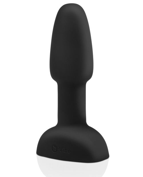 b-Vibe Petite Rimming Plug in Black with Rotating Beads and Tip Vibration