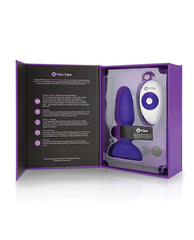 b-Vibe Petite Rimming Plug with Rotating Beads and Wireless Remote in Purple