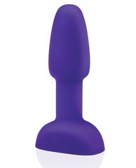 b-Vibe Petite Rimming Plug with Rotating Beads and Wireless Remote in Purple