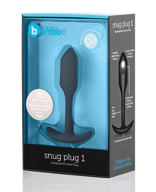 b-Vibe Anal Plug Weighted Silicone Precision Shape with Travel Case for Sensual Fullness