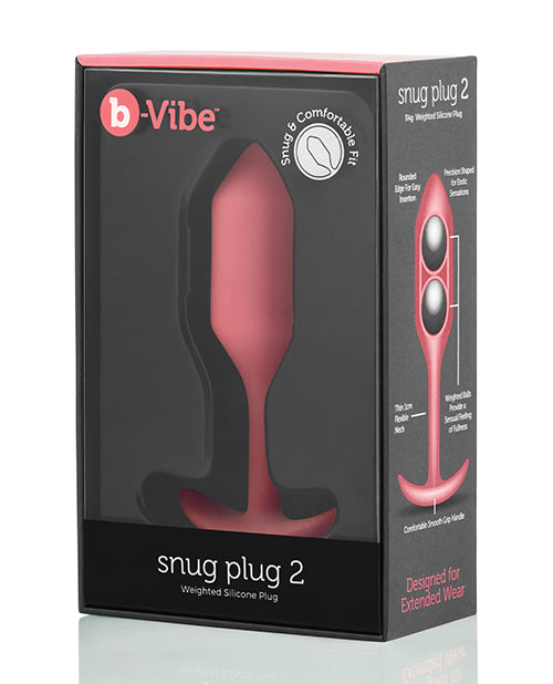 b-Vibe Anal Plug Seamless Silicone Weighted Design with Grip Handle for Comfortable Fullness