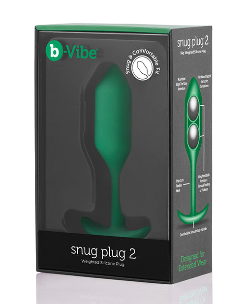 b-Vibe Anal Plug Weighted Seamless Silicone Flexible Neck for Fullness and Comfortable Anal Play