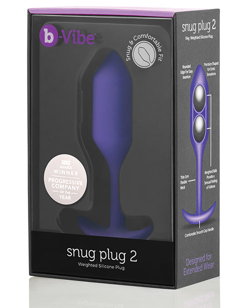 b-Vibe Anal Plug Seamless Silicone Weighted Design for Comfortable Fullness